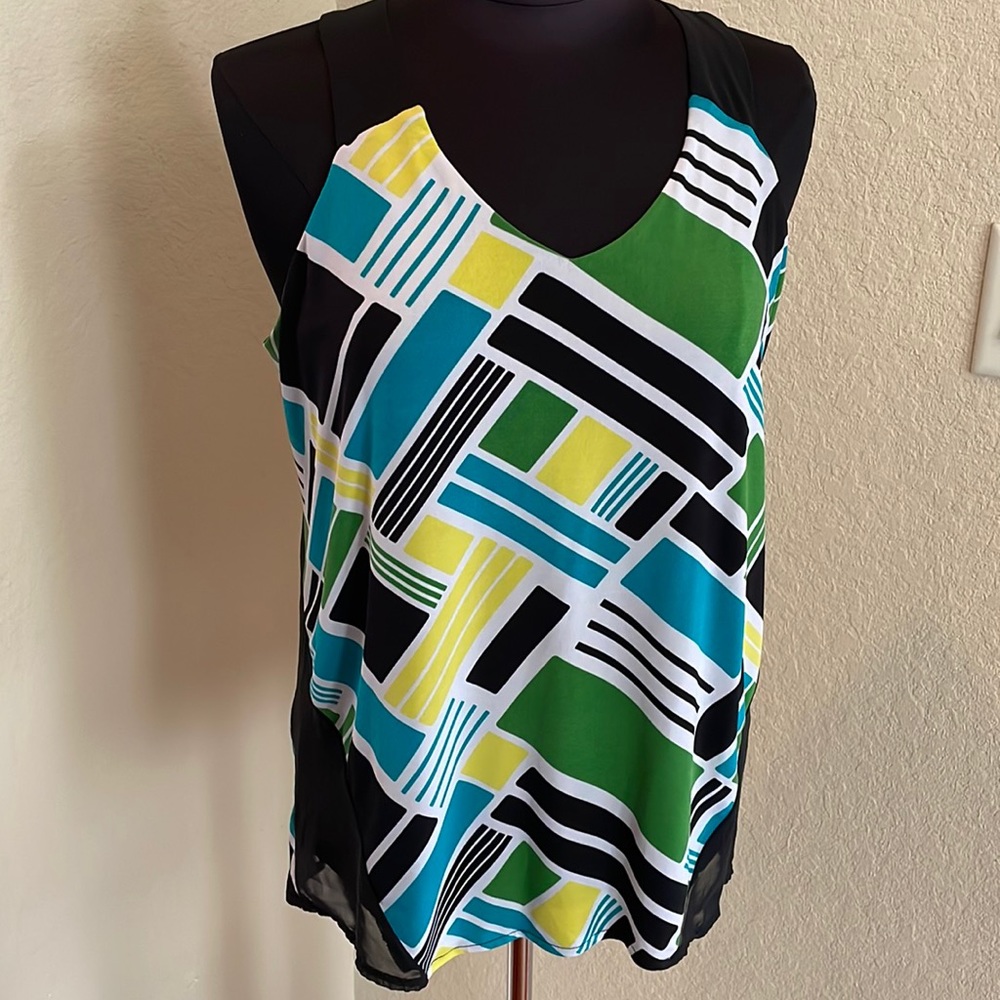 Worthington racerback blouse, Medium
